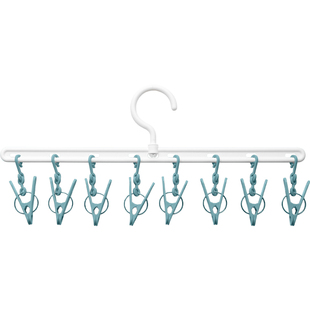 衣架袜子晾神器带多夹子凉功能阳台家用收纳挂晾晒架防风学生宿舍