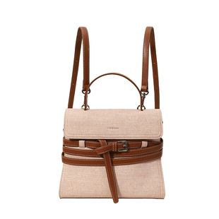 南风Chio2nd  樱花轻舞双肩包包女生浅粉色手提包单肩斜挎小背包