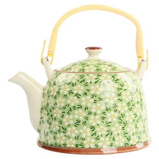 中式老式提梁壶单壶陶瓷大号日式茶杯泡茶壶带过滤网餐厅水壶家用