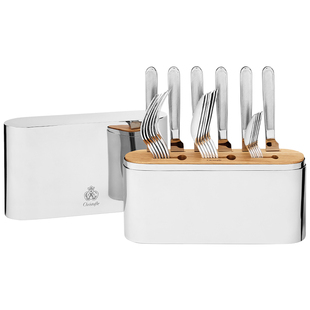 CHRISTOFLE 昆庭 Concorde谐蕴24件套不锈钢西餐具套装新婚礼物