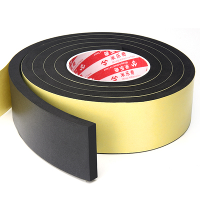 EVA黑色单面胶贴密封胶条1/2/3MM泡沫海绵垫缓冲减震防撞海绵胶带