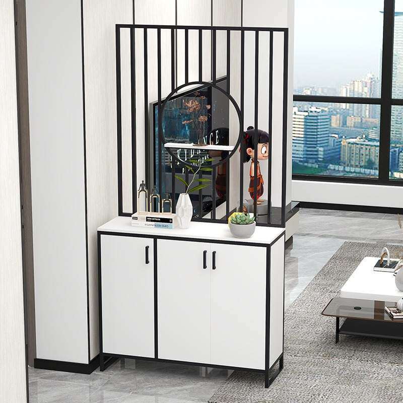 酒店餐厅客厅入户屏风铁装饰轻柜屏风不锈钢镂空奢金属隔断艺玄关