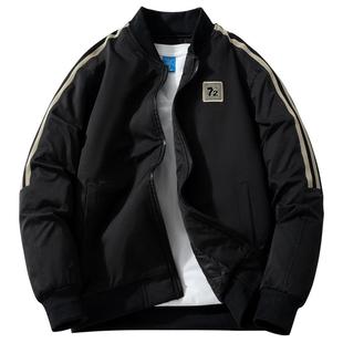 秋冬季新款薄棉衣外套男潮牌夹棉加厚棒球服休闲大码保暖二棉夹克