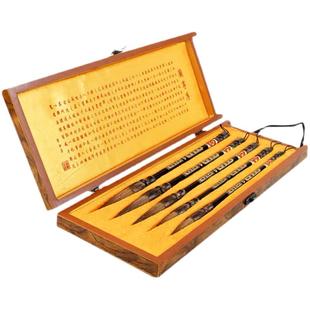 皇狼御笔专业级书法毛笔大中小楷行草楷书山水画毛笔高档礼盒套装