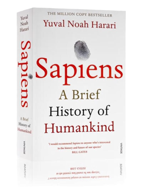 现货英文原版 Sapiens: A Brief History of Humankind人类简史从动物到上帝世界通史以色列历史学家尤瓦尔赫拉利Yuval Harari中图