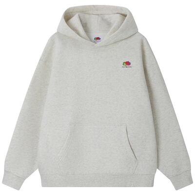 「鲜果布衣」2026春季新款男女运动潮流卫衣加绒套头休闲外套