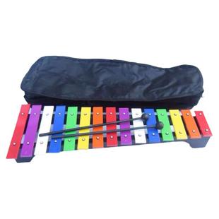 铝片琴15键 早教15音铝板琴 钟琴手敲琴铝板琴钟琴带包 音超准