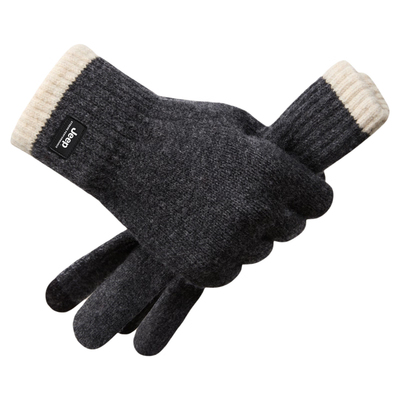 jeep吉普羊毛混纺手套男士冬季