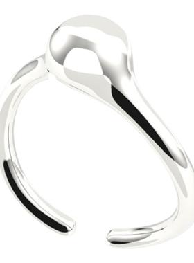 oddly原创设计水珠戒指镀白金