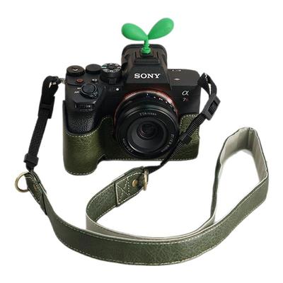 耐影适用于索尼A7M4/A7R5 A7M5半套底座A7C2/A7CR相机包皮套保护套肩带手绳腕ZVE10/a7c2一代二代相机套