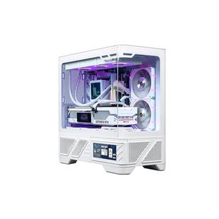 瓦尔基里VK03支持M-ATX背插式6.2触摸屏270°曲面玻璃360水冷机箱