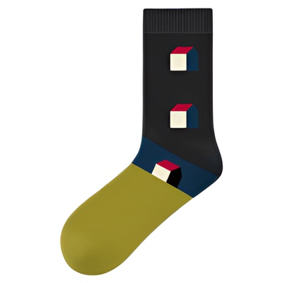 PRIMEET/派米男士纯棉潮流中筒袜