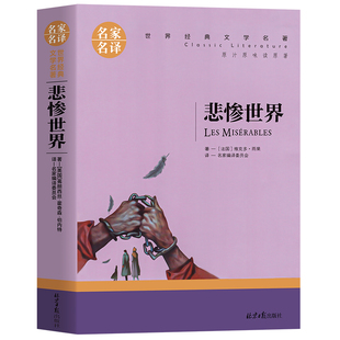 悲惨世界 原著正版 大仲马著 名家名译世界文学名著书籍 经典外国小说 初高中学生课外阅读小说原版读物小学生课外书