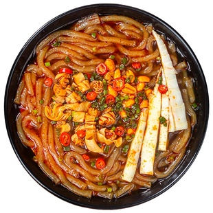 重庆手工酸辣粉袋装湿粉粗粉锦里古街网红爆款速食红薯粉大份量