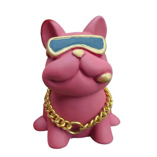 二次元动漫景品斗牛犬摆件土豪法斗狗电脑桌面海景房机箱手办饰品