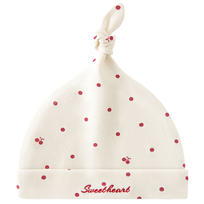 汤尼倍儿新生儿护囟门纯棉胎帽子