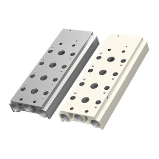 TWSNS台匠山耐斯4V210-08电磁阀阀板汇流板接连板2-20电磁阀底座