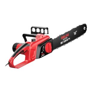 德力西电链锯家用小型手持式切割锯木头锯柴插电伐木锯220伏电动