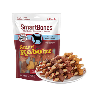 【新品】SmartBones狗狗磨牙棒鸡肉串烧狗零食咬胶宠物洁齿骨鸭肉