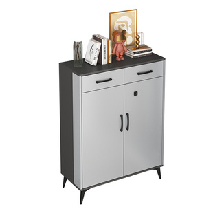 带锁鞋柜家用门口楼道外智能指纹锁带密码锁防盗室外过道走廊鞋柜