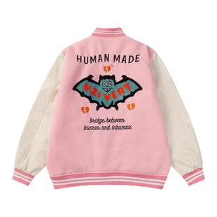 【Humans Mades】蝙蝠袖棒球服夹克外套宽松男女款情侣款潮流百搭