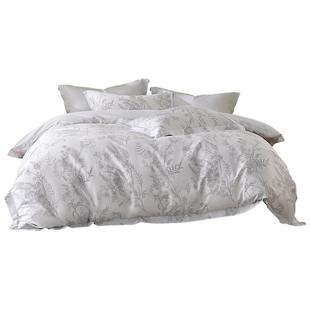 水星家纺60支长绒棉贡缎四件套全棉印花套件家用床单被套26年新品