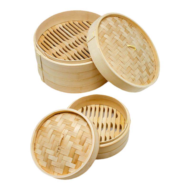 竹蒸笼小蒸笼竹制品家用竹编商用小笼屉蒸屉家庭装蒸格笼格小笼包
