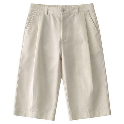 INKNOTS复古双褶休闲短裤