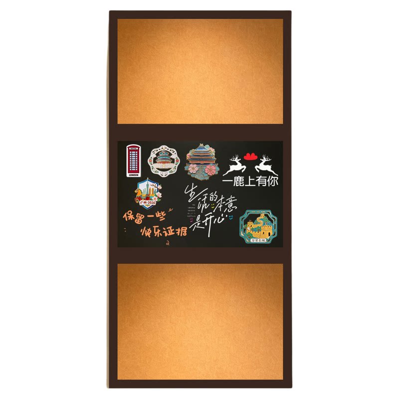 顺丰包邮磁吸毛毡黑板组合照片墙软木磁性白板留言板冰箱贴展示板