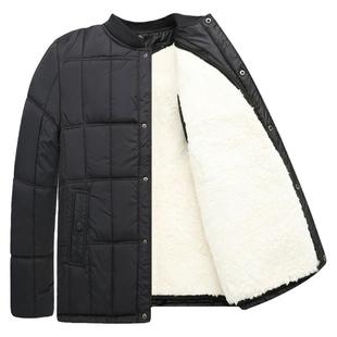 羊皮棉袄男皮毛一体羊毛袄中老年爸爸装冬季加厚保暖棉衣棉服外套