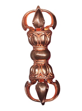 易始纯铜大理风格小胖杵吊坠