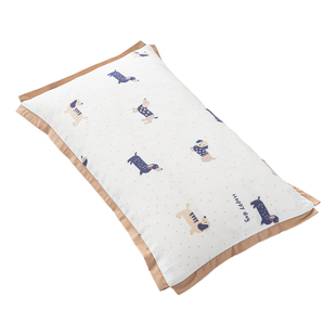 双层纱全棉儿童枕套纯棉枕头套30x50cm幼儿园小孩40x60cm四季通用