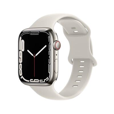 适用苹果iwatch亲肤硅胶表带