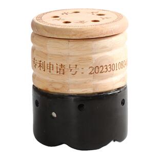 砭石艾灸罐刮痧艾灸头疗百会穴艾灸盒艾灸罐家用艾灸馆专用灸罐