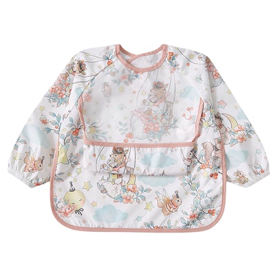 宝宝吃饭防水反穿罩衣