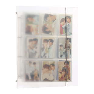 九宫格透明活页收纳册3寸相册拍立得明星卡片照片明信片贴纸火车电影票卡册追星小卡爱豆三寸纪念册封面定制