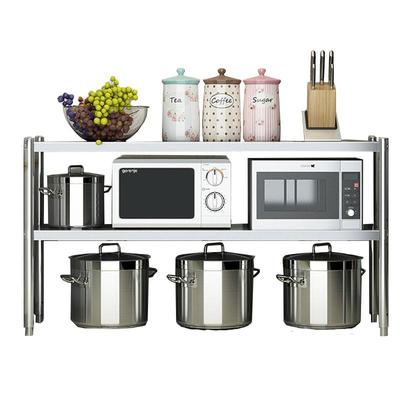 2层免打孔加厚防水不锈钢厨房