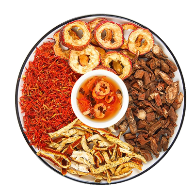 山楂丹参陈皮组合茶红花中药材正品官方旗舰店泡水喝的功效与作用