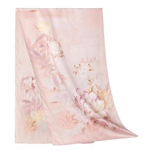 万事利×故宫文化联名款十二花神系列锦绣芍华长巾真丝丝巾披肩