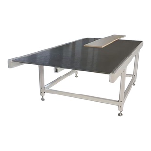 板式家具数控开料机下料无动力接料平台红外线感应自动停止下料台