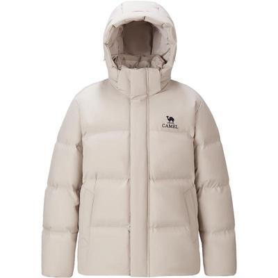 【三防面料】骆驼羽绒服男冬季2025新款加厚保暖连帽面包羽绒衣