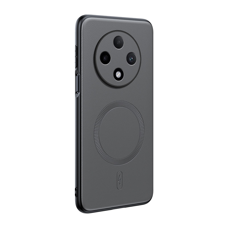 适用oppoA3iplus磁吸皮质手机壳