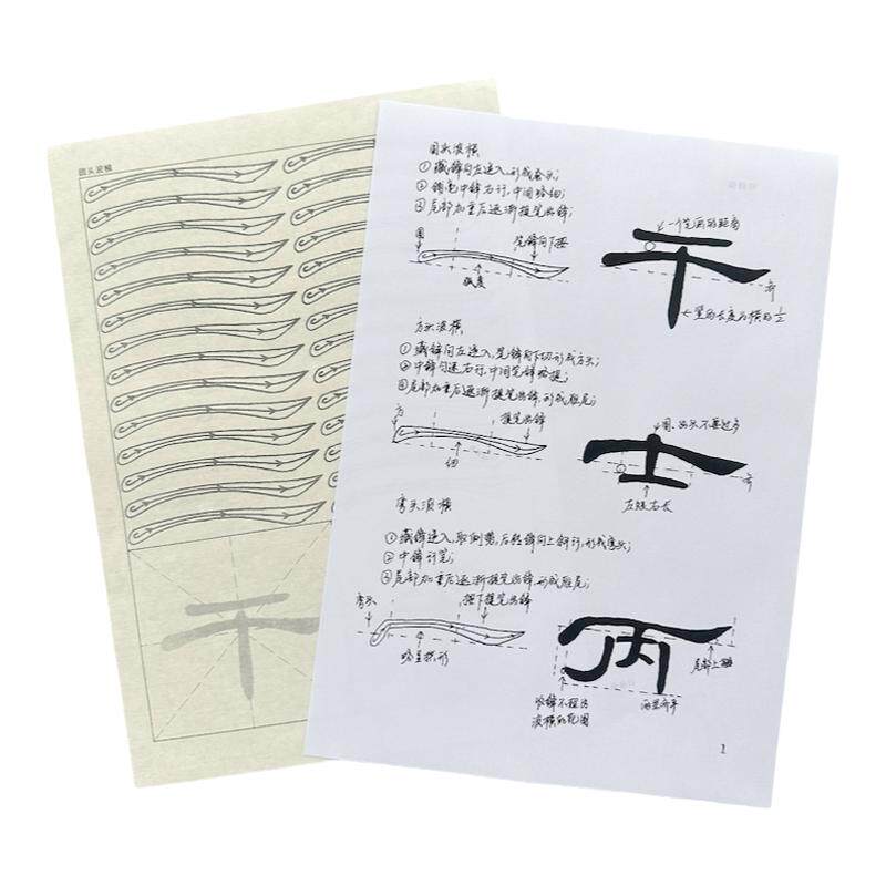 【曹全碑教学手稿】曹全碑入门书法学习 隶书定制毛笔套装