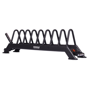 IRONWOD新款杠铃片收纳架落地式可移动储存架放置架商用家用拖车