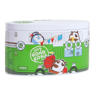 香港奇华饼家熊猫曲奇饼干进口零食特产点心儿童伴手礼物铁盒礼盒