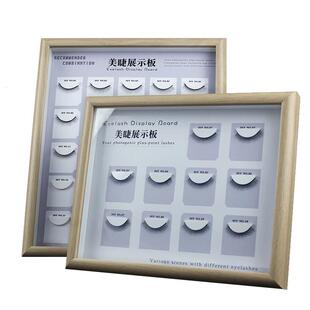 美甲美睫展示板睫毛打板嫁接睫毛成品相框试戴作品样板日式展示框