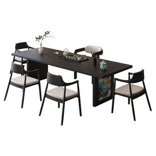 办公室家用茶桌椅组合客厅2026新款高端现代简约新中式实木高端