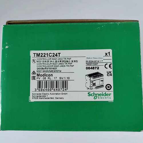 议价TM221C24T/TM221C24R/TM221C24U施耐德PLC控制器模块全新原装