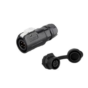 凌科LP12对接插头2芯3芯 8PIN快捷电源线小型防水航空插头连接器