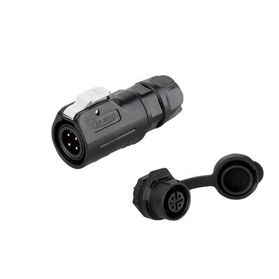 凌科厂家直销m12防水插头连接器